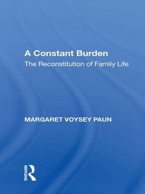 cover image of A Constant Burden